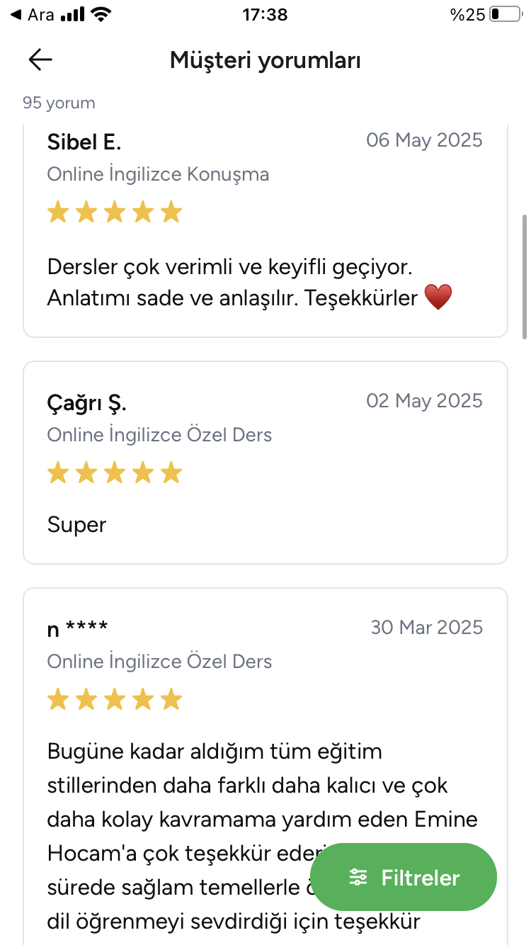 Online İngilizce Dersi - Emine Kilimci - Resim